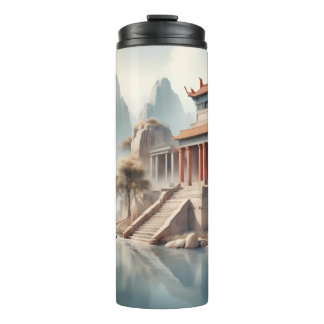 Garrafa Térmica Tumblers - Templo Antigo Sereno à Beira do Rio