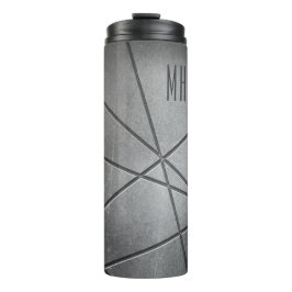 Garrafa Térmica Tumblor de monograma personalizado Faux Metal