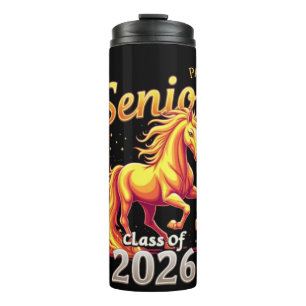 Garrafa Térmica Turma Sênior 2026 Cavalo de Fogo Personalizado