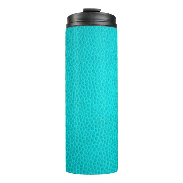 Garrafa Térmica Turquoise leather skin texture skin (Frente)