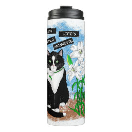 Garrafa Térmica Tuxedo Cat e Lily | Cotação Inspirativa