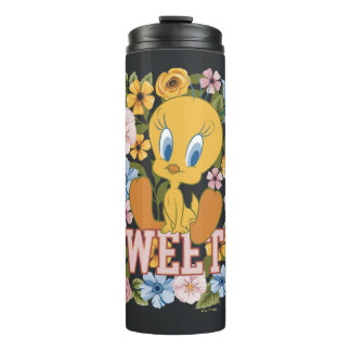 Garrafa Térmica TWEETY™ Gráfico de Bordado Floral