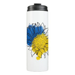 Garrafa Térmica Ucrânia apoia Sunflower