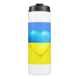 Garrafa Térmica Ucrânia-Paz e Amor_