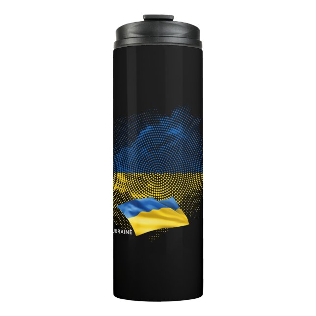 Garrafa Térmica Ukraine flag (Frente)