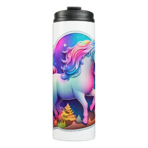 Garrafa Térmica Um Adorável Autocolante Unicorn