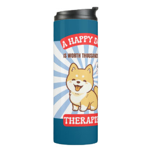 Garrafa Térmica Um cachorro feliz Shiba cachorro fofo
