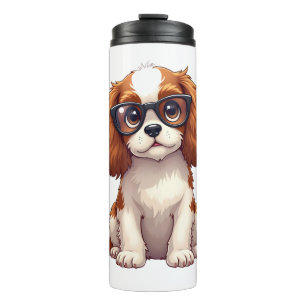 Garrafa Térmica Um cachorro fofo King Charles Spaniel CÓPIA