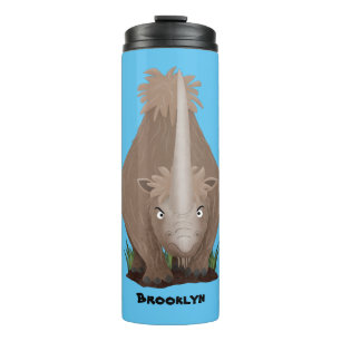 Garrafa Térmica Um desenho animado de Rinoceronte elasmotherium