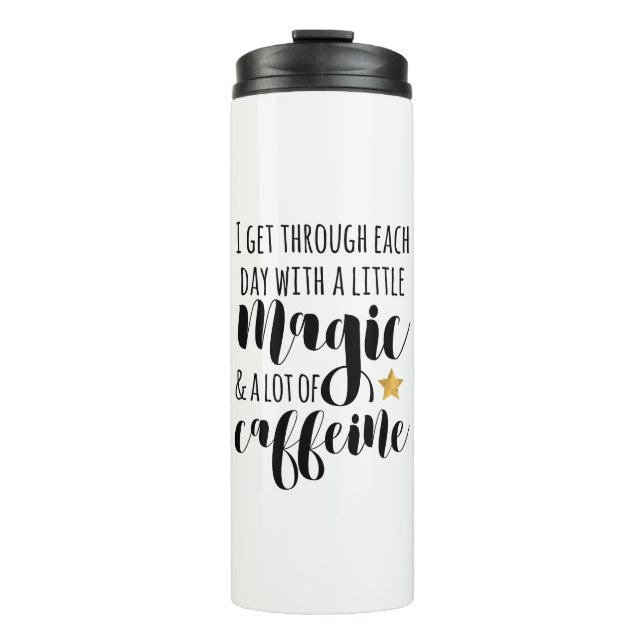 Garrafa Térmica Um pouco de magia e muito café (Frente)