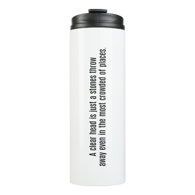 Garrafa Térmica Um Tumbler Térmico Límpido (Frente)