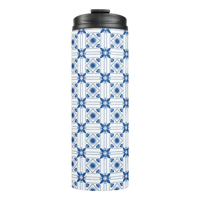 Garrafa Térmica Uma caneca de viagem com tampa preta  (Frente)