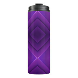 Garrafa Térmica Uma caneca de viagem roxa com uma tampa preta eleg