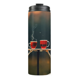 Garrafa Térmica Uma Casal da Imagem de Ilustração do Skelton