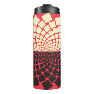 Garrafa Térmica Uma flor estilizada emergente da água, ou uma asc