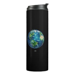 Garrafa Térmica Uma pintura da terra no espaço