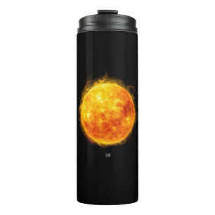 Garrafa Térmica Uma pintura do sol no espaço