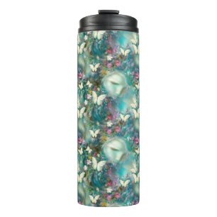 Garrafa Térmica Uma Série de Borboleta Mística Design 3