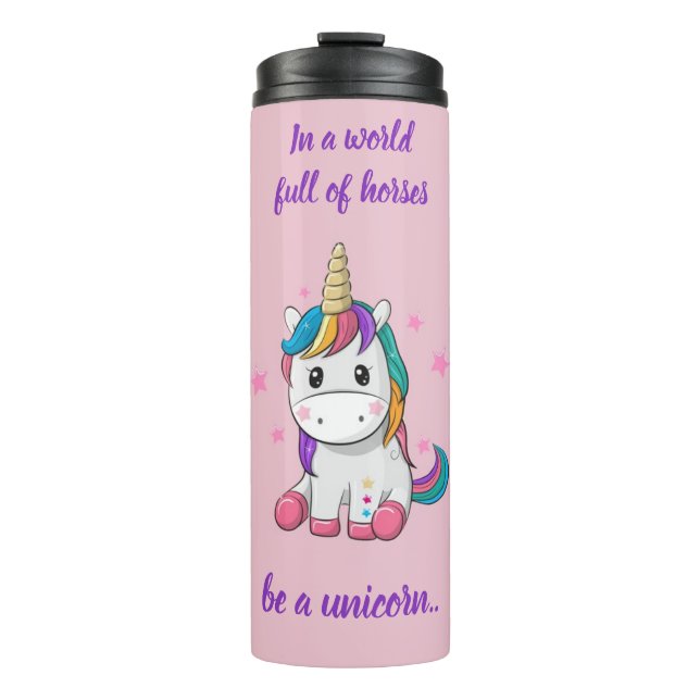 Garrafa Térmica Unicorn thermal tumblers  (Frente)