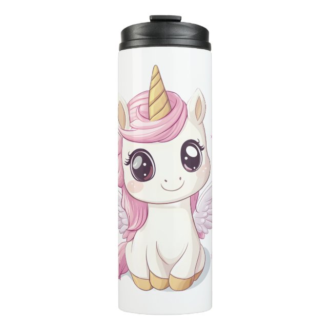 Garrafa Térmica Unicórnio Bebê Kawaii (1) (Frente)