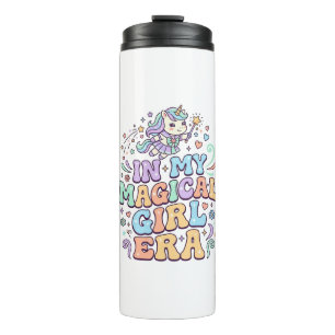 Garrafa Térmica Unicórnio Na Minha Era de Garota Mágica Kawaii Ade