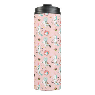 Garrafa Térmica Unicórnios no teste padrão do espaço