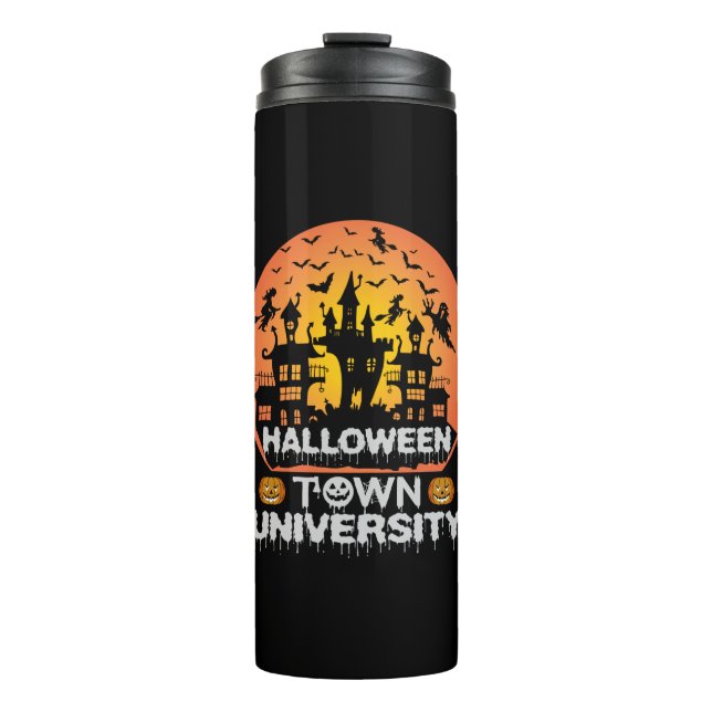 Garrafa Térmica Universidade de Halloween (Frente)