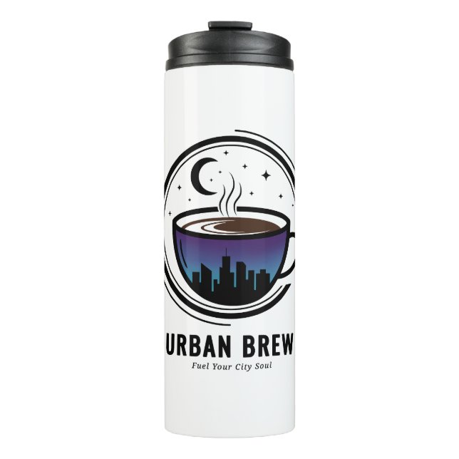 Garrafa Térmica Urban Brew City Skyline Coffee (Frente)