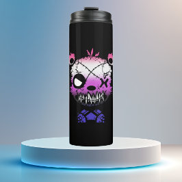 Garrafa Térmica Urso Colorido do Sinalizador do Orgulho de Fluxo d