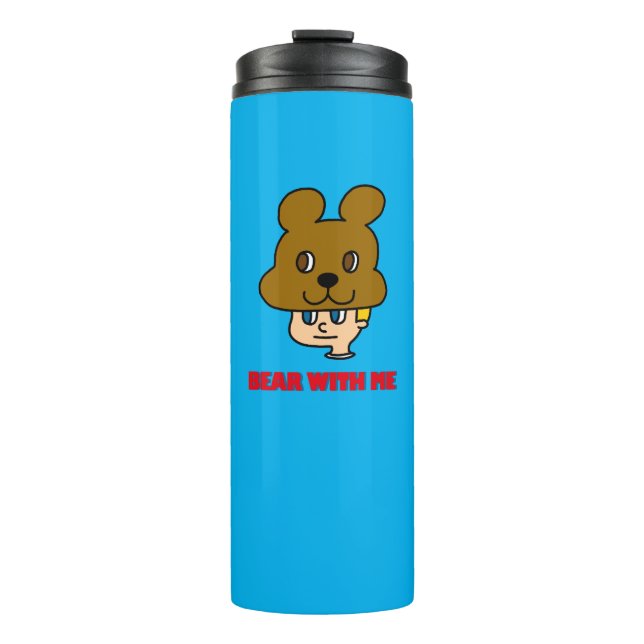 Garrafa Térmica Urso comigo Tumbler Térmico (Frente)