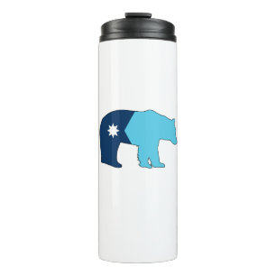 Garrafa Térmica Urso da Bandeira de Minnesota