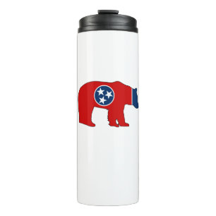 Garrafa Térmica Urso da Bandeira do Tennessee