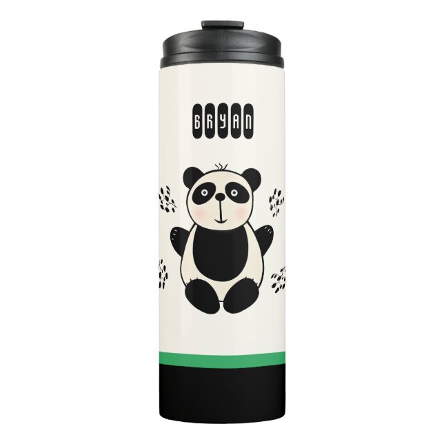 Garrafa Térmica Urso panda bonito (Frente)
