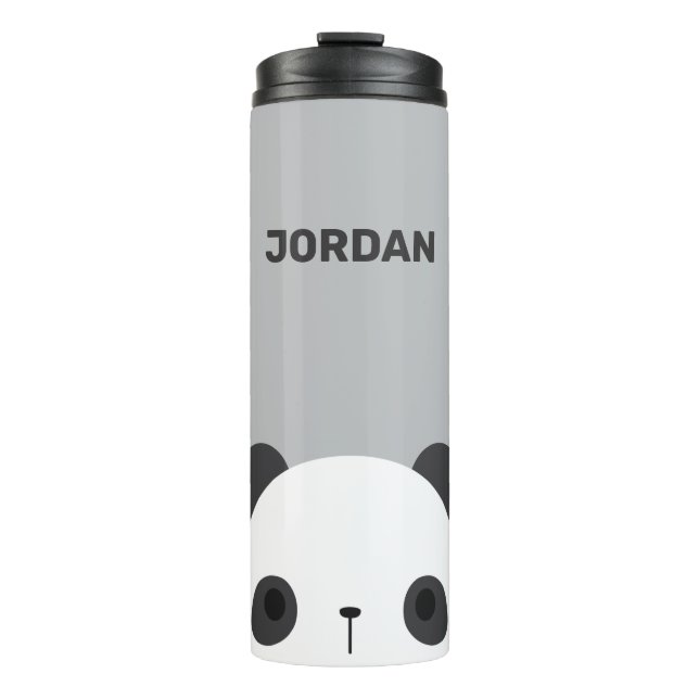 Garrafa Térmica Urso Panda Bonito com Nome Personalizado (Frente)