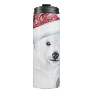 Garrafa Térmica Urso Polar de Natal Adorável