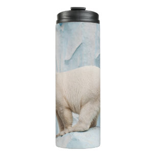 Garrafa Térmica Urso Polar: Vislumbre Zoo Habitat