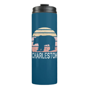 Garrafa Térmica Urso Retro de Charleston West Virginia
