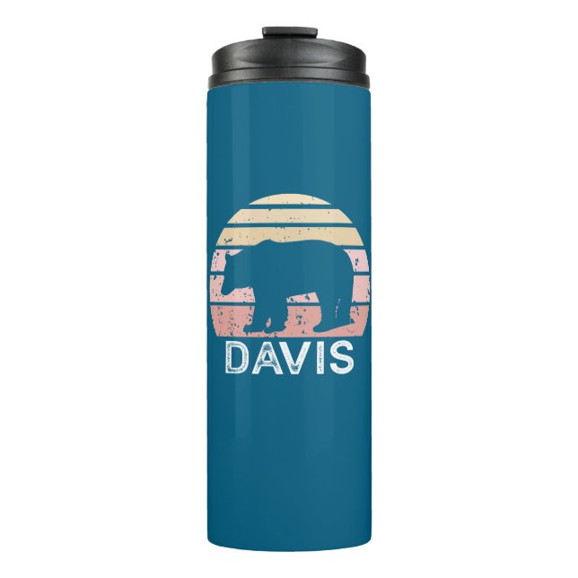 Garrafa Térmica Urso Retro de Davis West Virginia (Frente)