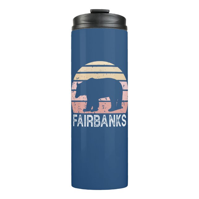 Garrafa Térmica Urso Retro Fairbanks Alasca (Frente)
