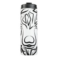 Urso Tribal Negro e Branco