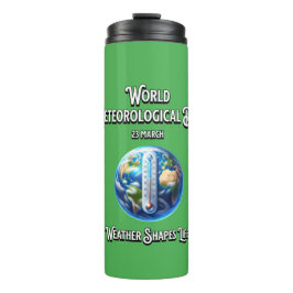 Garrafa Térmica Usar Formas De Vida. Dia Mundial da Meteorologia.