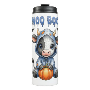 Garrafa Térmica Vaca de Halloween Moo Boo