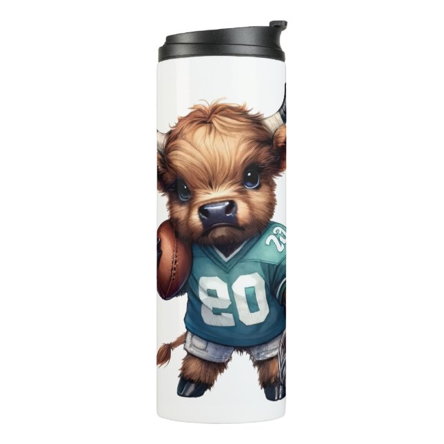 Garrafa Térmica Vacas e Futebol das Highland (Giro à esquerda)