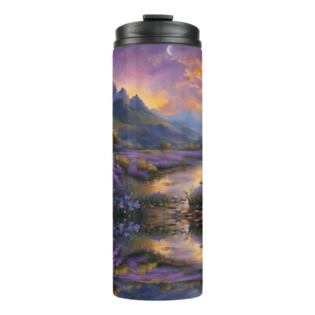 Garrafa Térmica Vale da lavanda em Dawn (Frente)