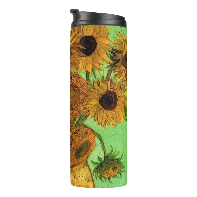 Garrafa Térmica Vase with Twelve Sunflowers by Vincent van Gogh (Rotação à direita)