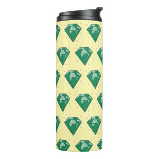 Garrafa Térmica Vaso térmico esmeraldas verdes