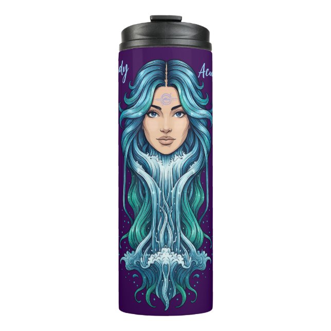 Garrafa Térmica Vaso térmico Lady Acuario – Misterio zodiacal (Frente)