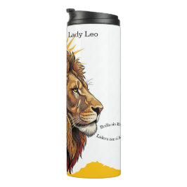 Garrafa Térmica Vaso Térmico Lady Leo León Zodíaco