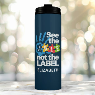 Garrafa Térmica Veja O Rótulo Não Personalizado Autismo