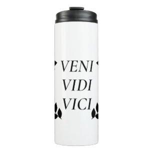 Garrafa Térmica Veni Vidi Vici Eu Vi Que Conquistei